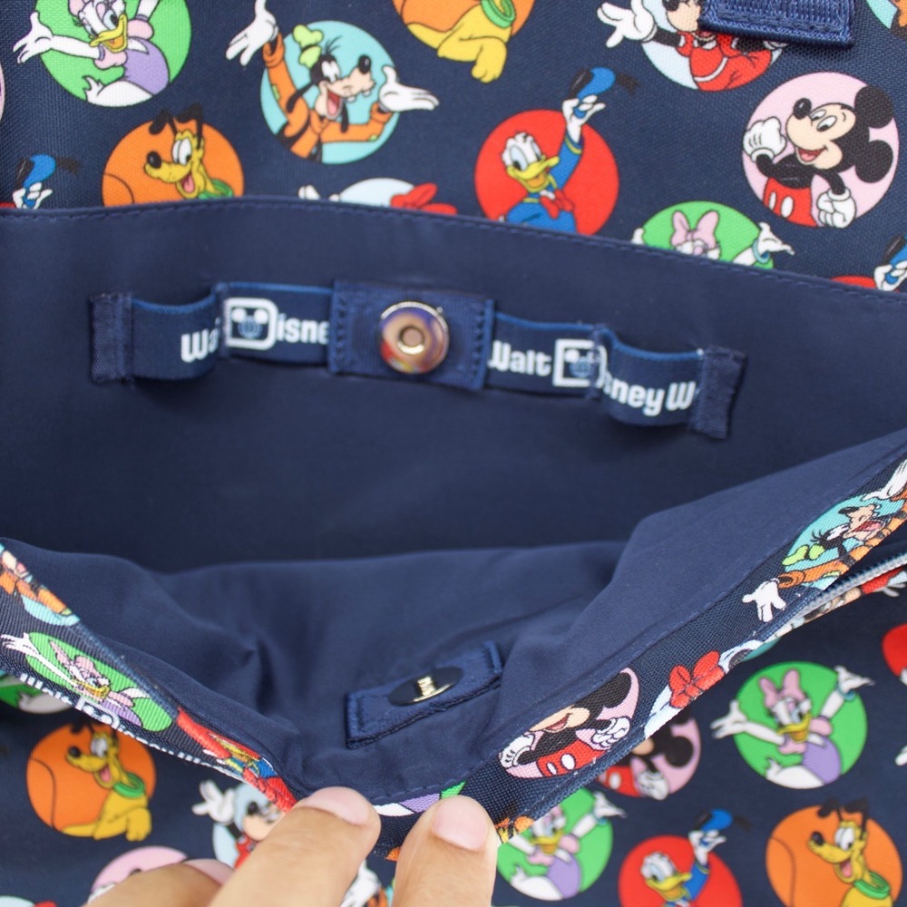 Walt Disney World Tote Laptop Bag Blue Mickey Friends Travel Parks Vacation Chic - Picture 3 of 13